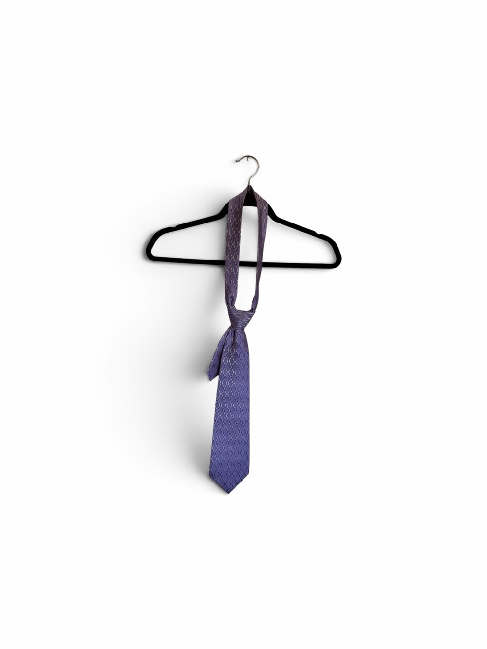 Men's Purple Geometric Pattern Tie